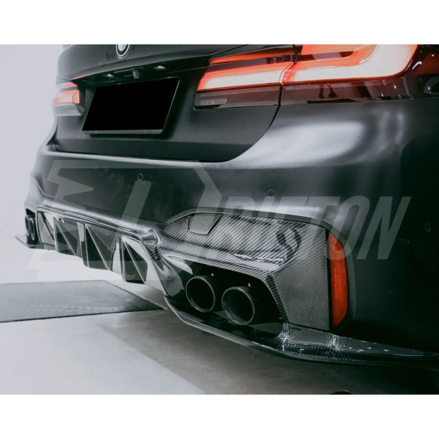 3D Style Carbon Fiber Rear Diffuser For BMW 5 Series G30 G38 2017-2023