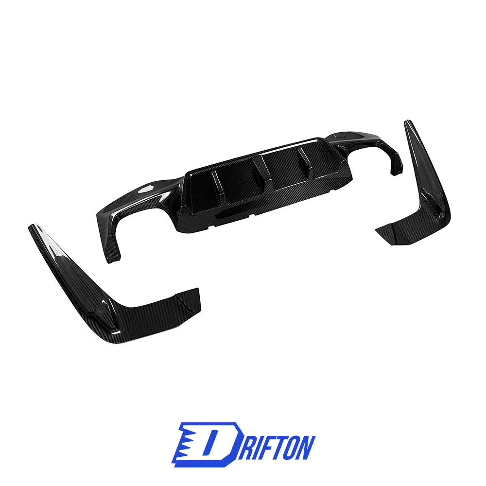 3D Style Dry Carbon Fiber Rear Diffuser For BMW F90 M5 2017-2023