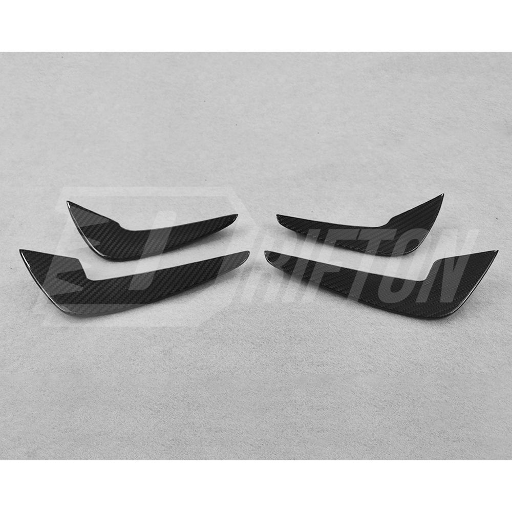 AC Style Dry Carbon Fiber Front Canards For BMW F87 M2 M2C 2016-2019