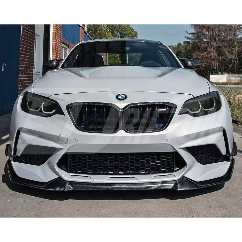 CS Style Carbon Fiber Front Lip For BMW F87 M2C 2016-2019