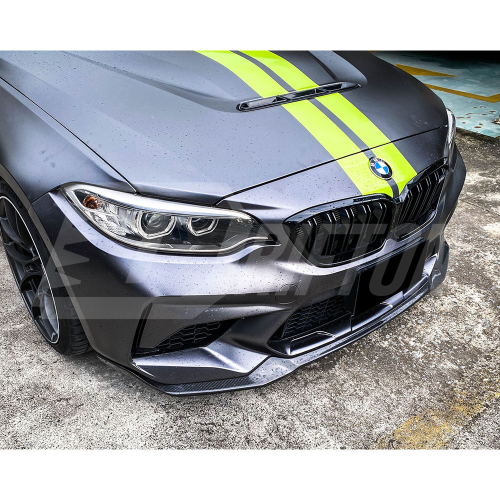 CS Style Carbon Fiber Front Lip For BMW F87 M2C 2016-2019