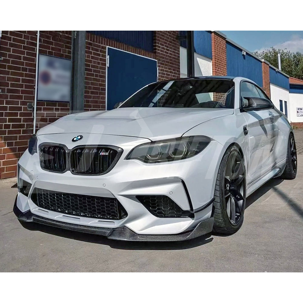 CS Style Carbon Fiber Front Lip For BMW F87 M2C 2016-2019