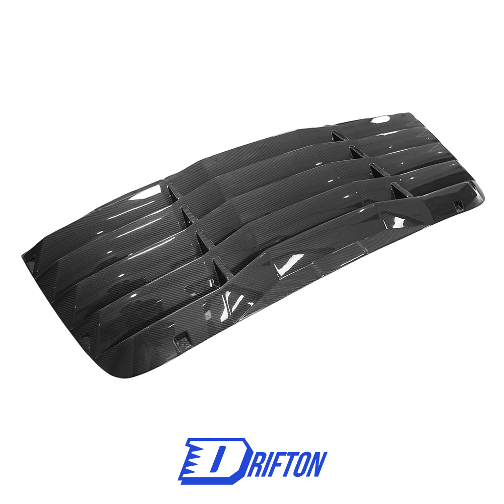 Carbon Fiber Rear Window Louver Cover For Dodge Challenger 2008-2023