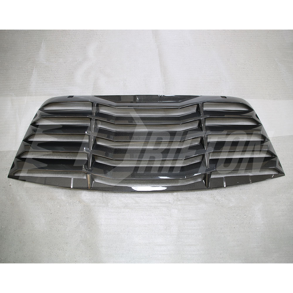 Carbon Fiber Rear Window Louver Cover For Dodge Challenger 2008-2023