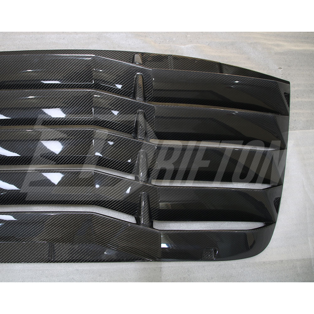 Carbon Fiber Rear Window Louver Cover For Dodge Challenger 2008-2023