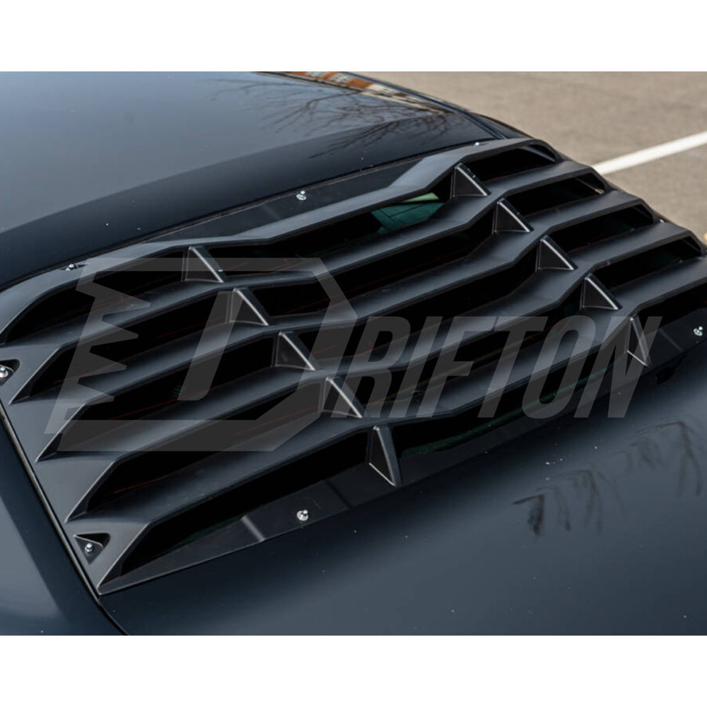 Carbon Fiber Rear Window Louver Cover For Dodge Challenger 2008-2023
