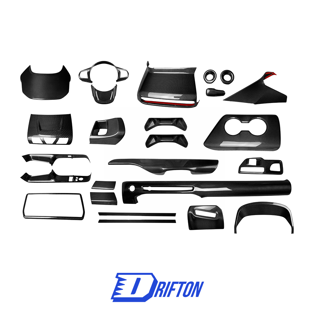 Dry Carbon Fiber Interiors Kits Set For Toyota GR Supra A90 A91 MK5 2019-2024