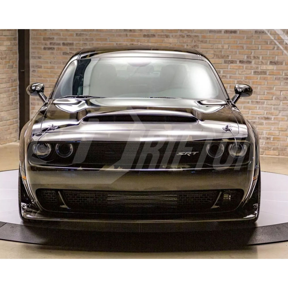 Hellcat Style Carbon Fiber Front Bumper For Dodge Challenger 2015-2023