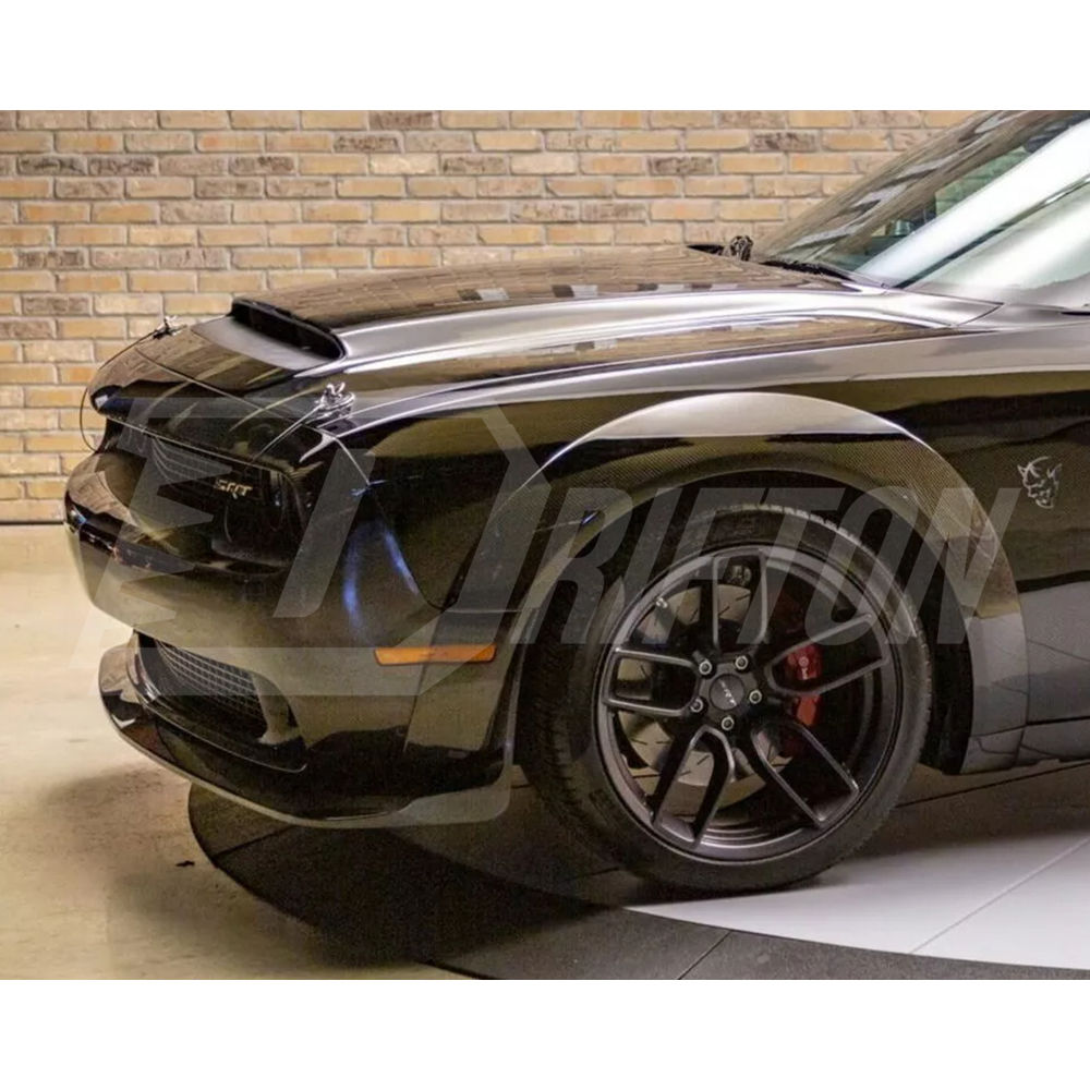 Hellcat Style Carbon Fiber Front Bumper For Dodge Challenger 2015-2023