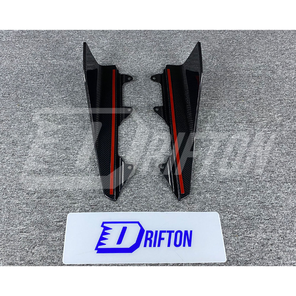 MP Style Dry Carbon Fiber Side Skirt Splitter For BMW F87 M2 M2C 2016-2019