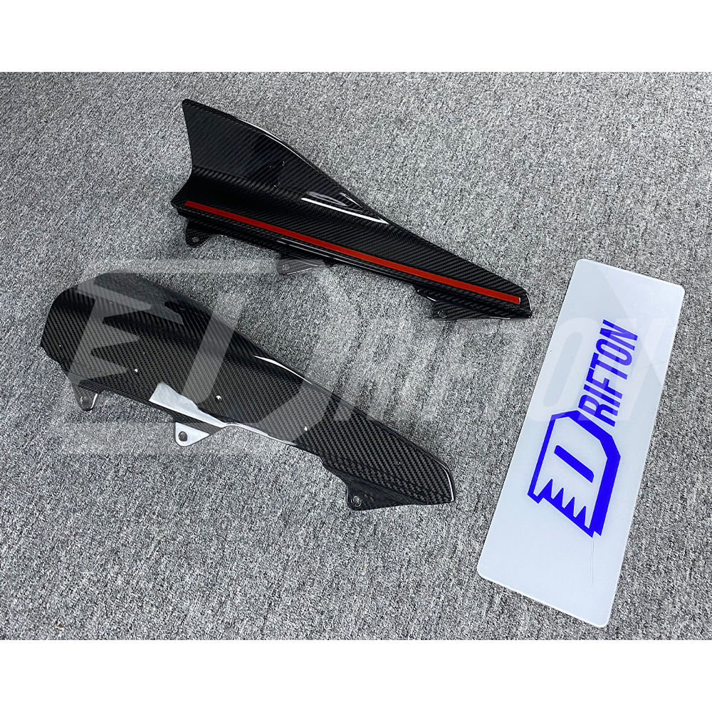 MP Style Dry Carbon Fiber Side Skirt Splitter For BMW F87 M2 M2C 2016-2019