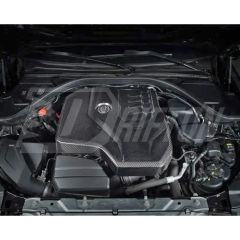B48 L4 Dry Carbon Fiber Engine Cover For Toyota GR Supra A90 A91 MK5 2019-2024