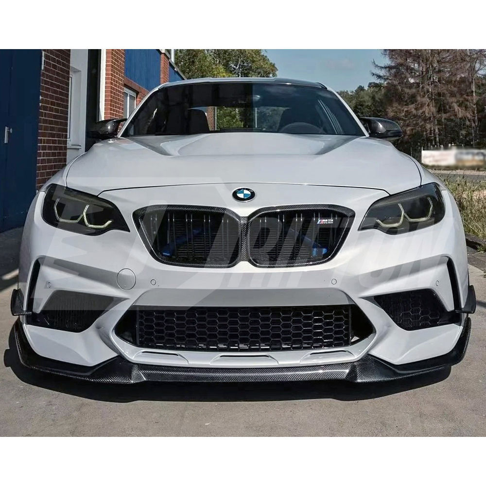 CS Style Carbon Fiber Front Lip For BMW F87 M2C 2016-2019