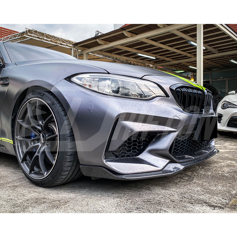 CS Style Carbon Fiber Front Lip For BMW F87 M2C 2016-2019