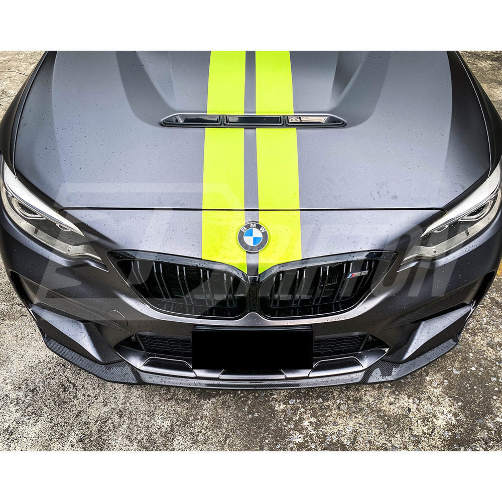 CS Style Carbon Fiber Front Lip For BMW F87 M2C 2016-2019