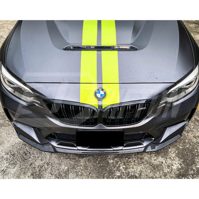 CS Style Carbon Fiber Front Lip For BMW F87 M2C 2016-2019
