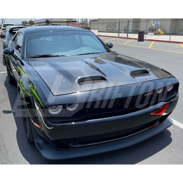 Hellcat Redeye Style Carbon Fiber Hood For Dodge Challenger 2008-2023