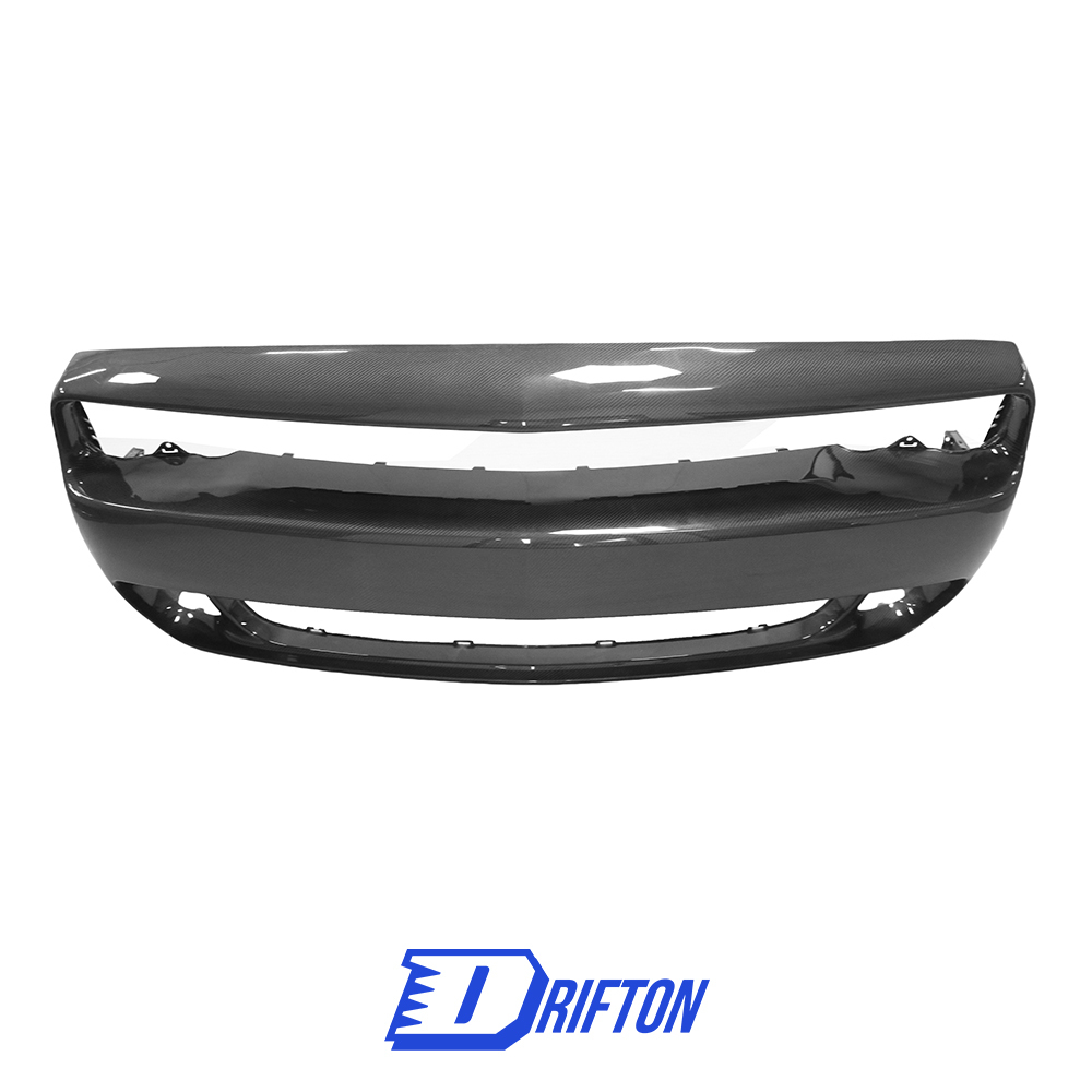 Hellcat Style Carbon Fiber Front Bumper For Dodge Challenger 2015-2023