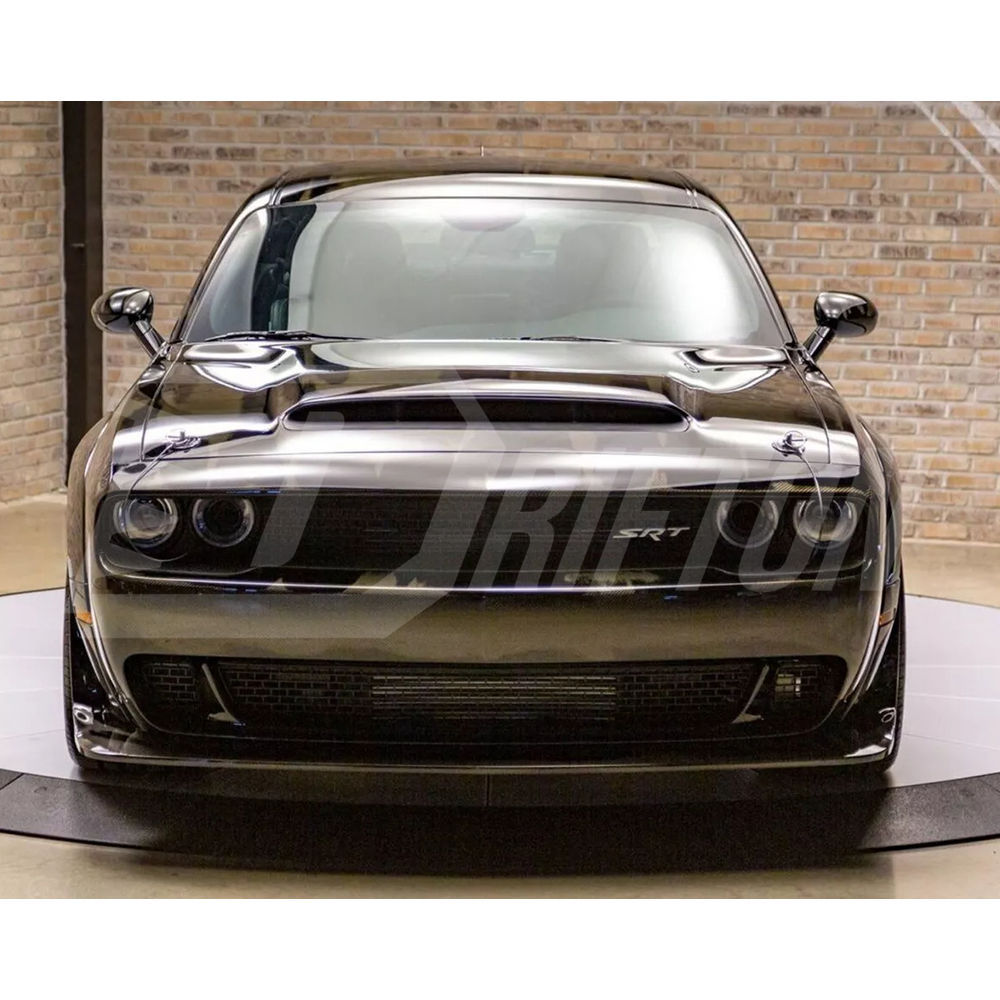 Hellcat Style Carbon Fiber Front Bumper For Dodge Challenger 2015-2023