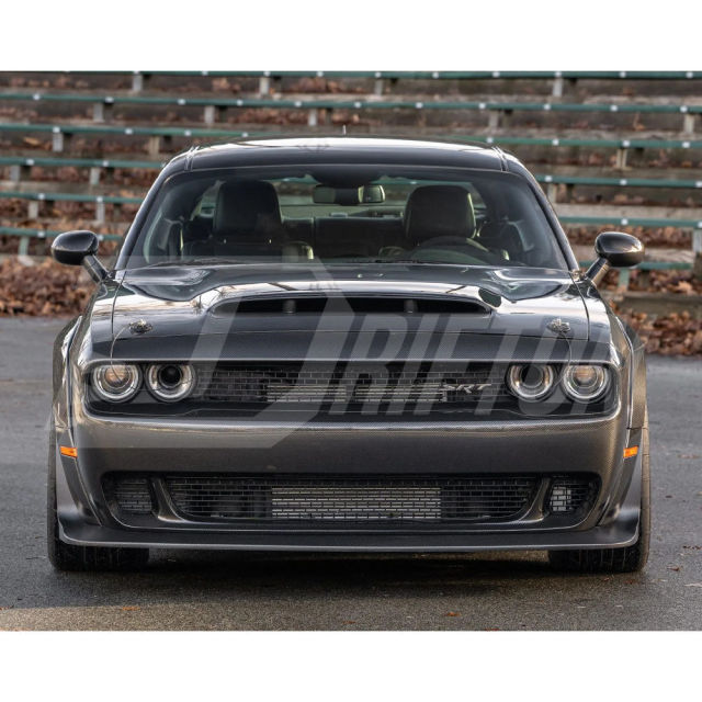 Hellcat Style Carbon Fiber Front Bumper For Dodge Challenger 2015-2023