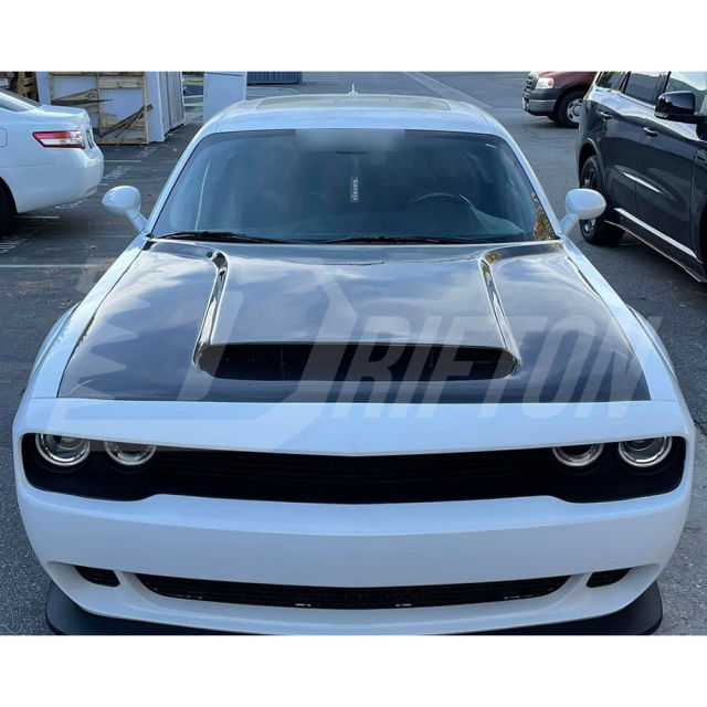 SRT Demon Style Carbon Fiber Hood For Dodge Challenger 2008-2023