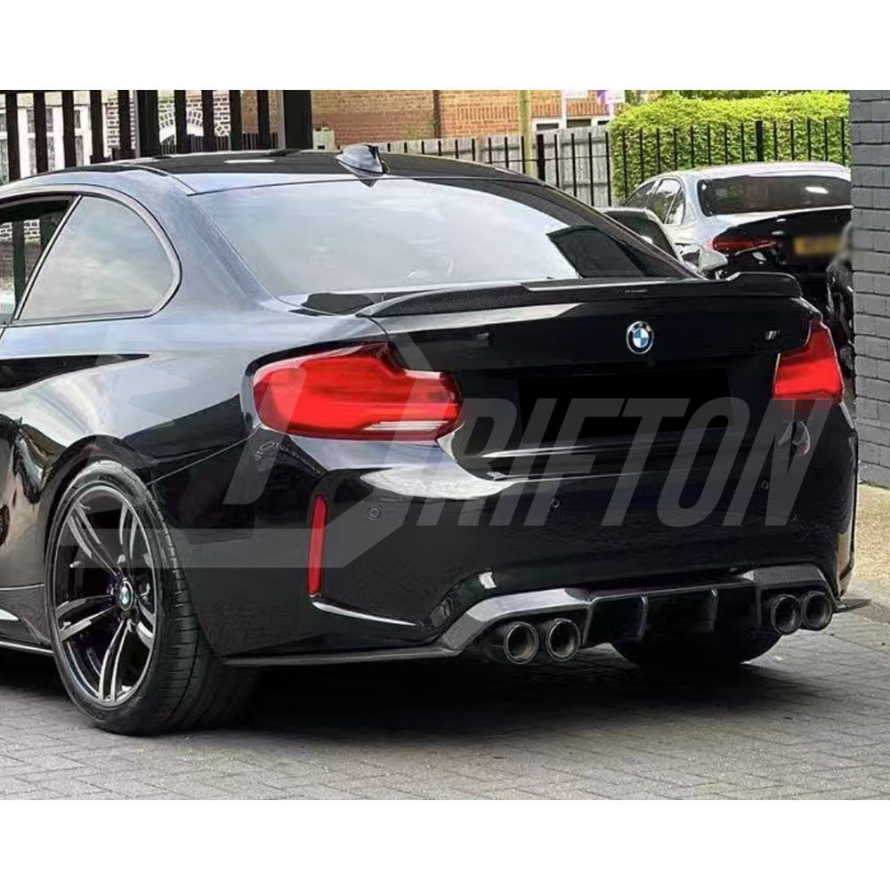 VST Style Carbon Fiber Rear Diffuser For BMW F87 M2 M2C 2016-2019