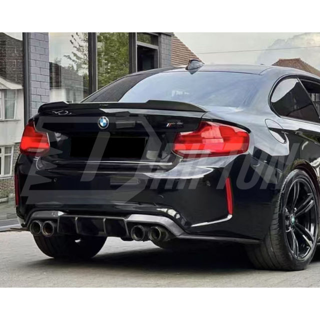 VST Style Carbon Fiber Rear Diffuser For BMW F87 M2 M2C 2016-2019