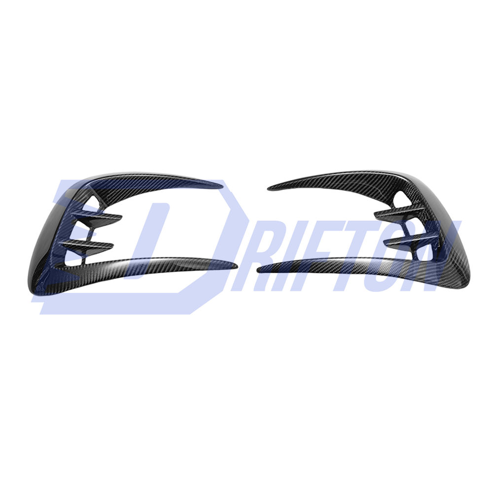 CMST Style Carbon Fiber Rear Bumper Canards For Dodge Charger 2015-2023