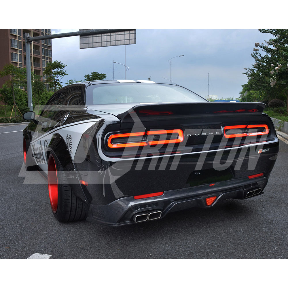 CMST Style Glass Fiber Wide Body Fender Flares Wheels Arches For Dodge Challenger 2015-2023