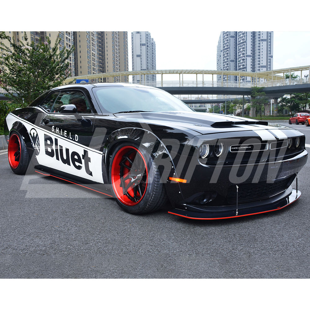 CMST Style Glass Fiber Wide Body Fender Flares Wheels Arches For Dodge Challenger 2015-2023