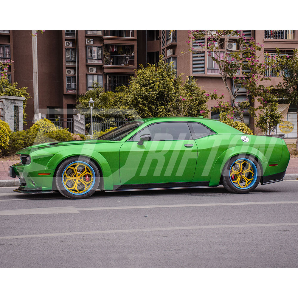 CMST Style Glass Fiber Wide Body Fender Flares Wheels Arches For Dodge Challenger 2015-2023