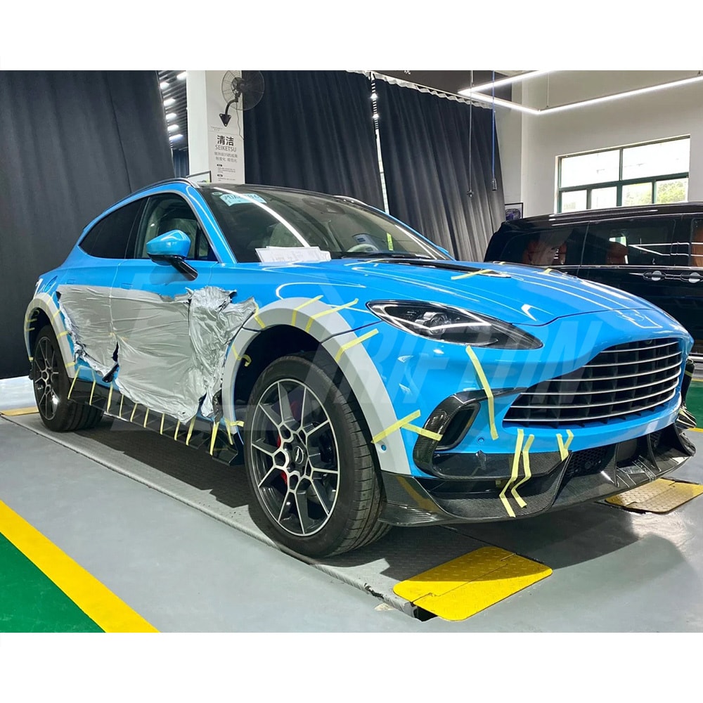 Mansory Style Dry Carbon Fiber Wide Fender Extension Wheel Flares For Aston Martin DBX