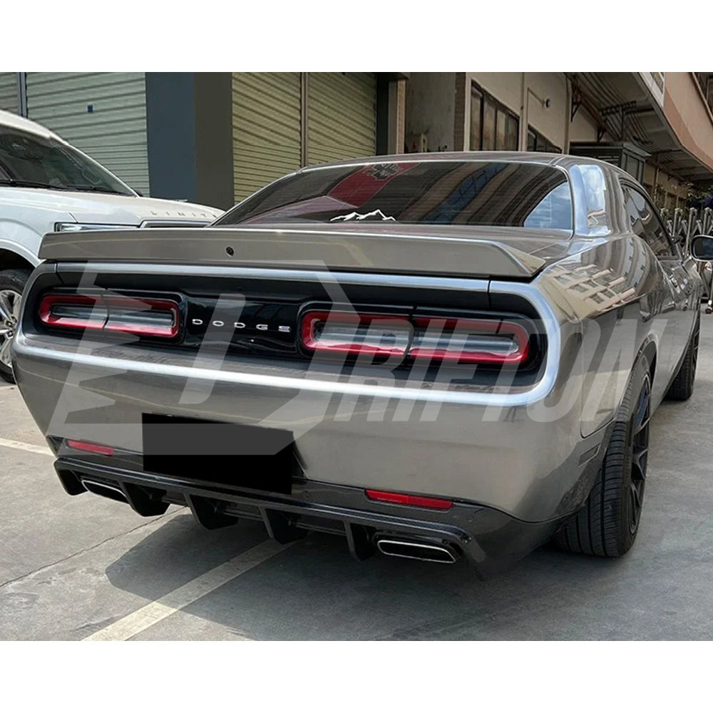 SRT Style Carbon Fiber Rear Diffuser For Dodge Challenger 2015-2023