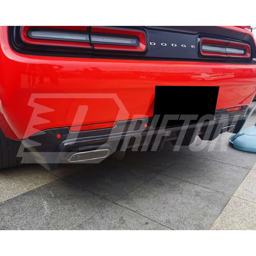 SRT Style Carbon Fiber Rear Diffuser For Dodge Challenger 2015-2023