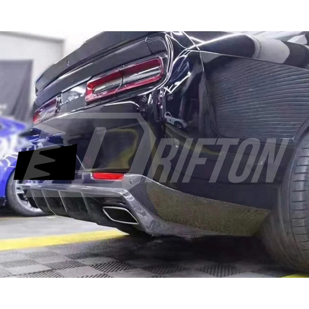 SRT Style Carbon Fiber Rear Diffuser For Dodge Challenger 2015-2023