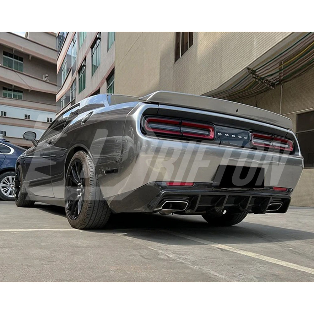 SRT Style Carbon Fiber Rear Diffuser For Dodge Challenger 2015-2023