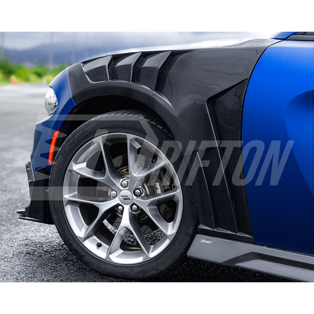 CMST Style Carbon Fiber Front Fenders For Dodge Charger 2015-2023