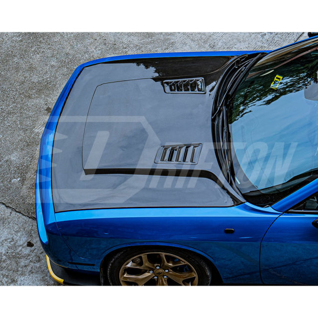 CMST Style Carbon Fiber Hood For Dodge Challenger 2008-2023