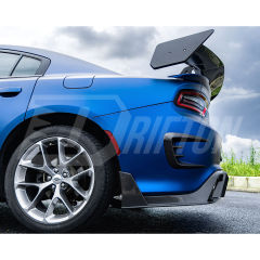 CMST Style Carbon Fiber Rear Bumper Canards For Dodge Charger 2015-2023