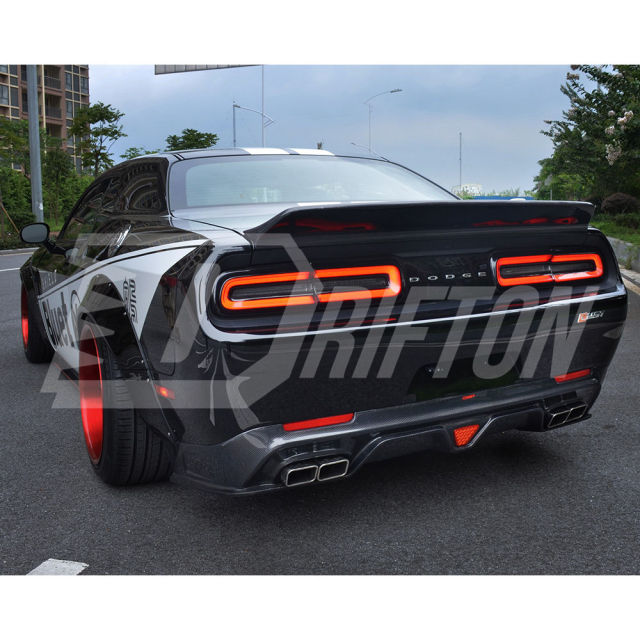 CMST Style Carbon Fiber Rear Diffuser For Dodge Challenger 2015-2023