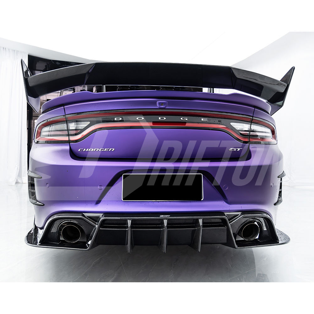 CMST Style Carbon Fiber Rear Diffuser For Dodge Charger 2015-2023