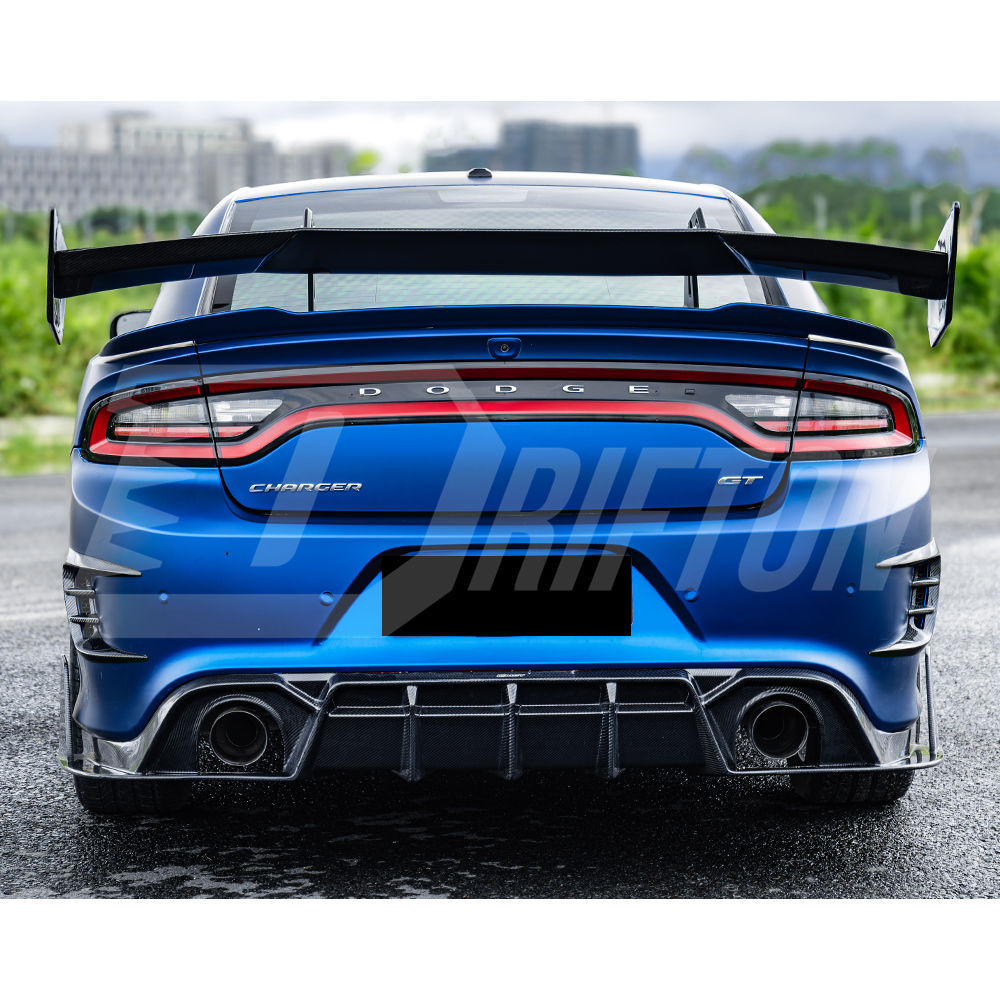 CMST Style Carbon Fiber Rear Diffuser For Dodge Charger 2015-2023