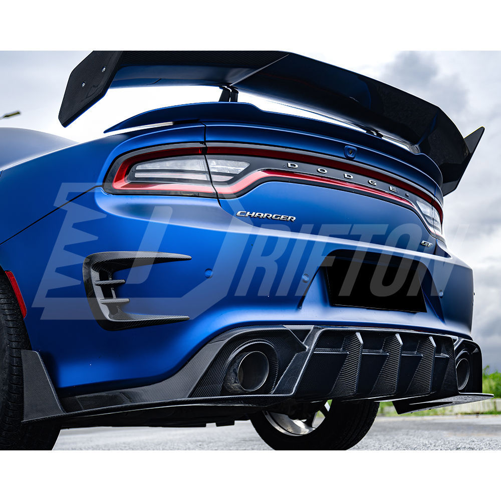 CMST Style Carbon Fiber Rear Diffuser For Dodge Charger 2015-2023