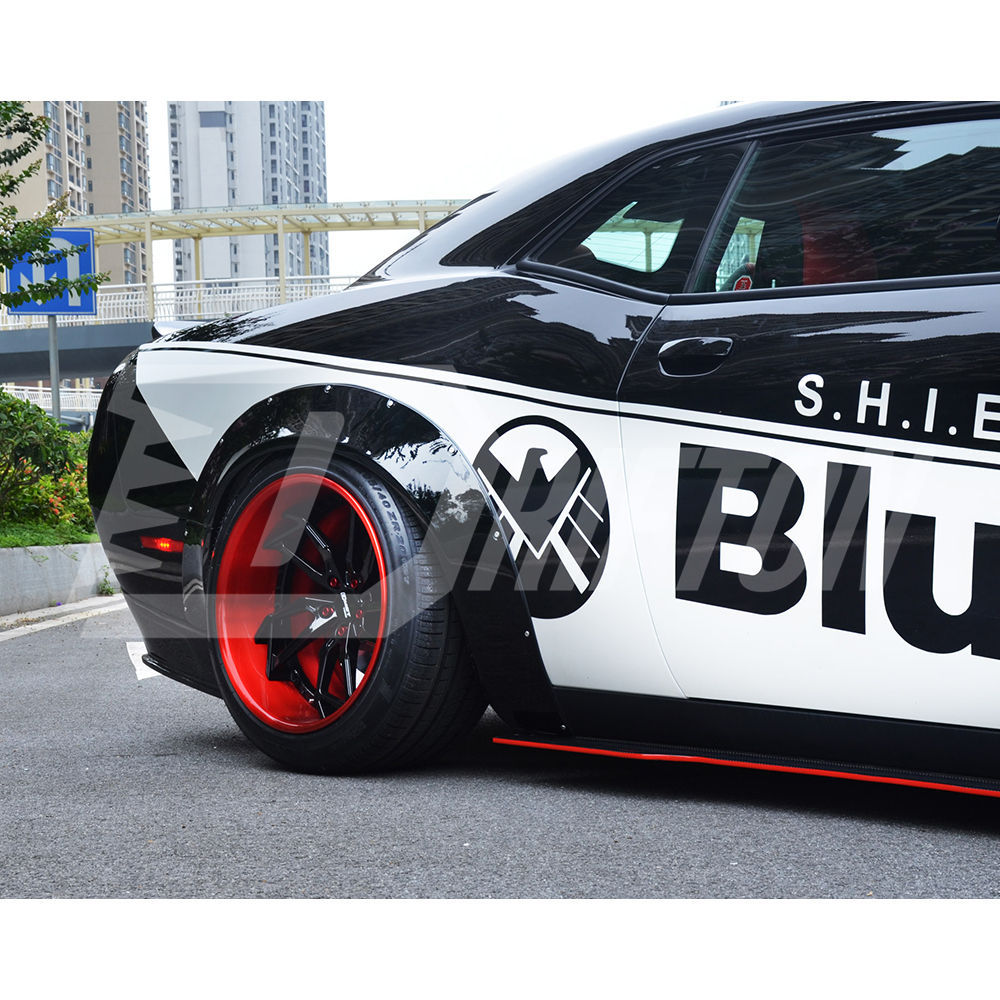 CMST Style Glass Fiber Wide Body Fender Flares Wheels Arches For Dodge Challenger 2015-2023