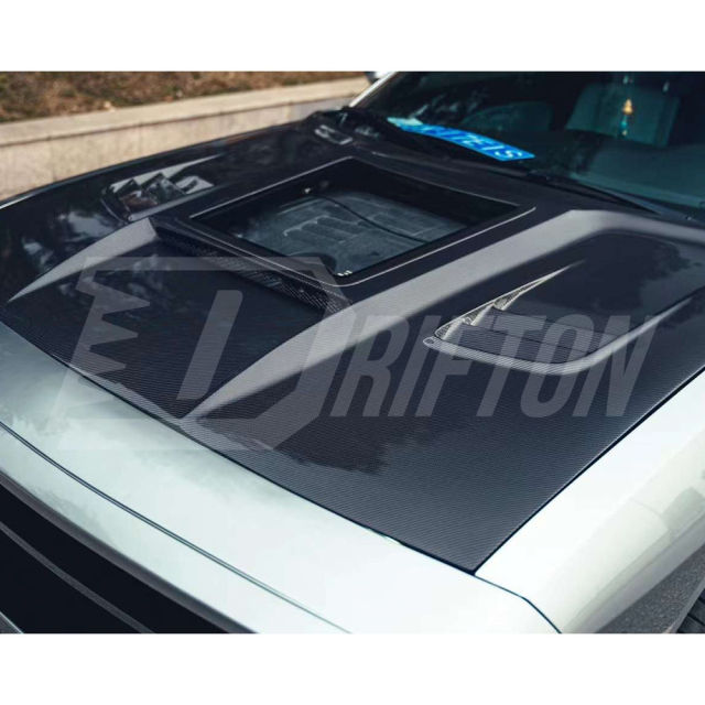 CMST Transparent Style Carbon Fiber Hood For Dodge Challenger 2008-2023