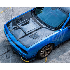 CMST Transparent Style Carbon Fiber Hood For Dodge Challenger 2008-2023