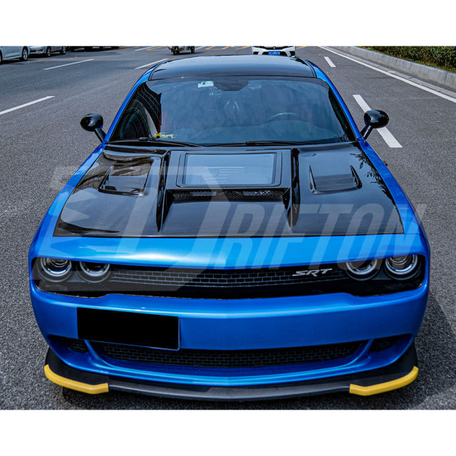 CMST Transparent Style Carbon Fiber Hood For Dodge Challenger 2008-2023