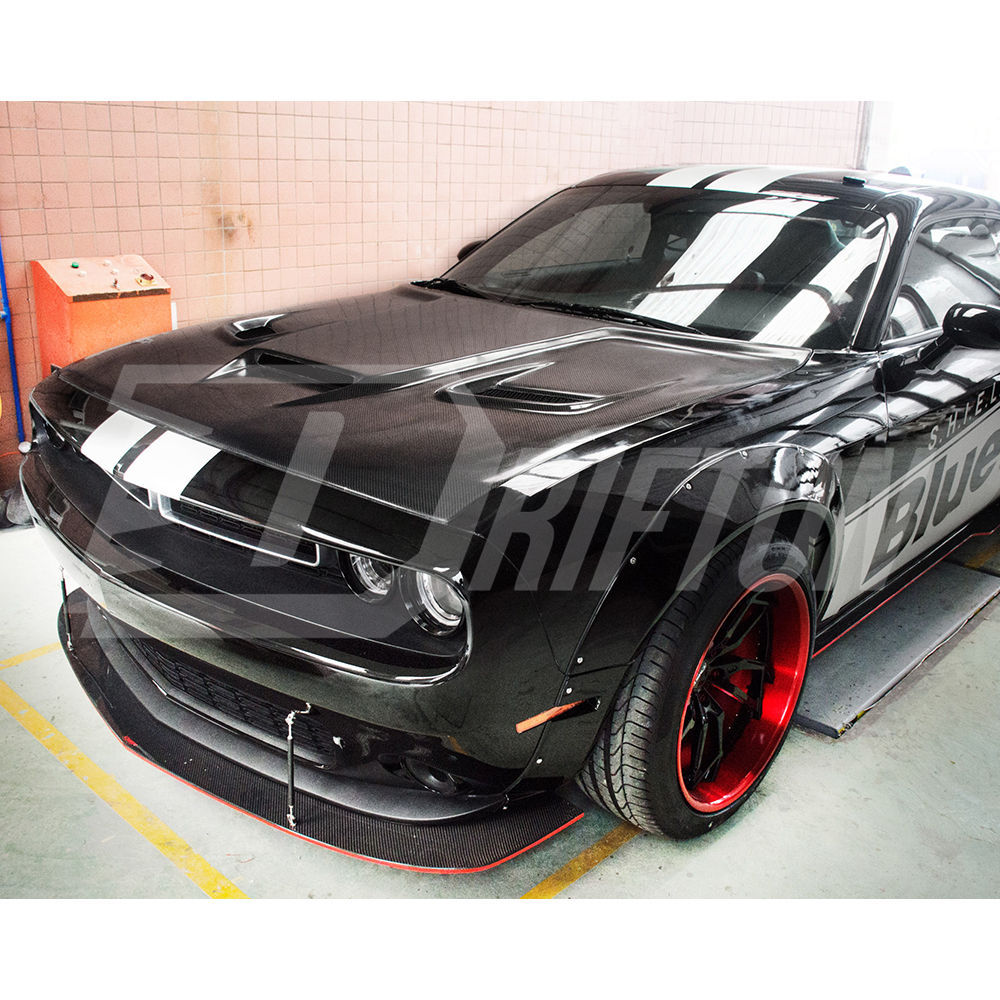 Drifton V2 Style Carbon Fiber Hood For Dodge Challenger 2008-2023