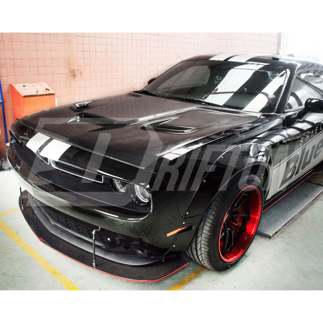 Drifton V2 Style Carbon Fiber Hood For Dodge Challenger 2008-2023