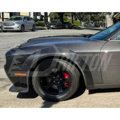 Hellcat Style Carbon Fiber Front Fenders For Dodge Challenger 2015-2023